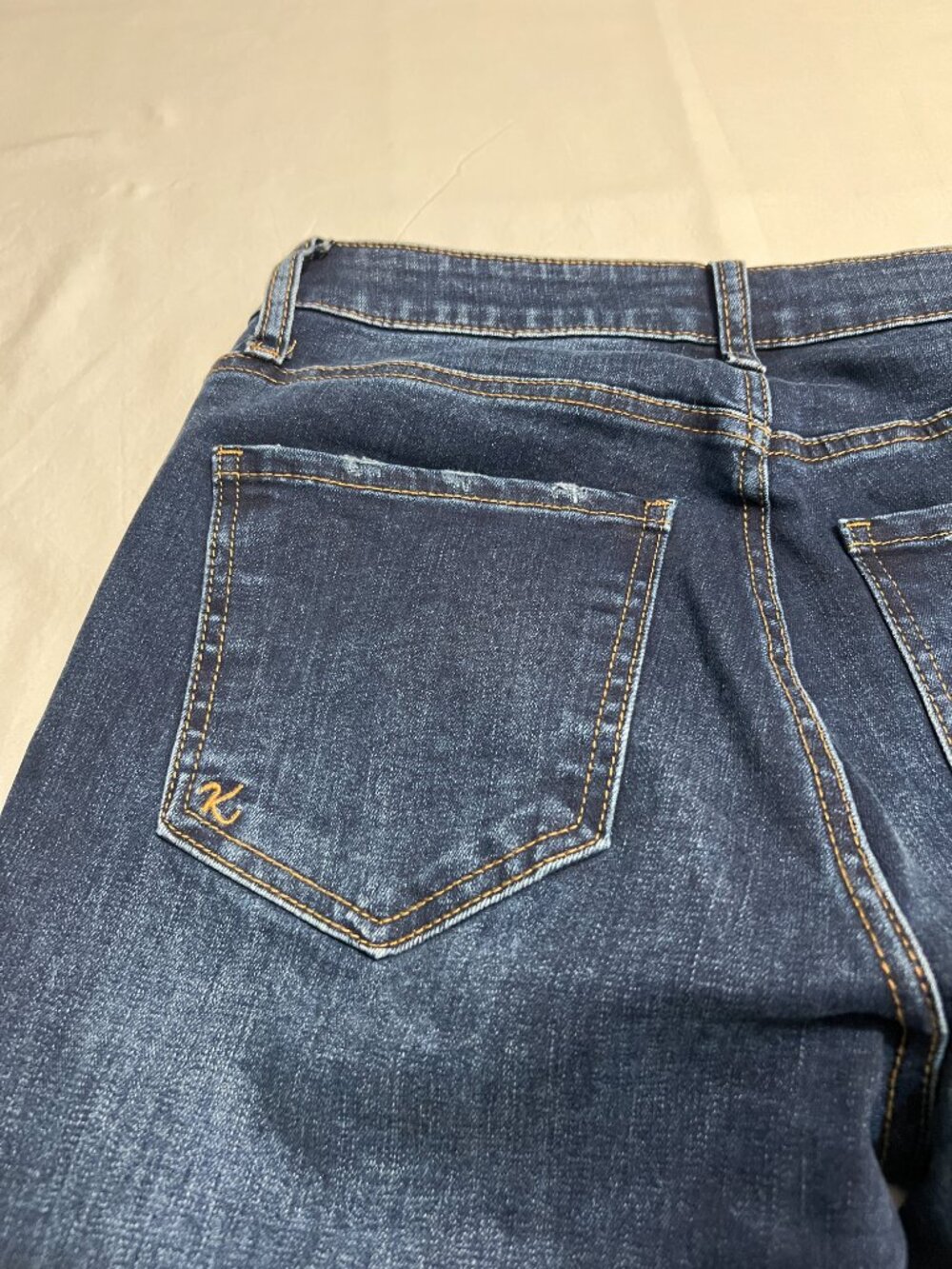 KUT From The Kloth High Rise Boyfriend Jeans Womens 4 Dark Wash Stretch Denim - Picture 4 of 12